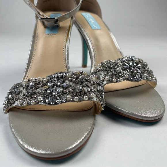 Betsey Johnson GINA Women's Stiletto Heels - Silver - Picture 4 of 16